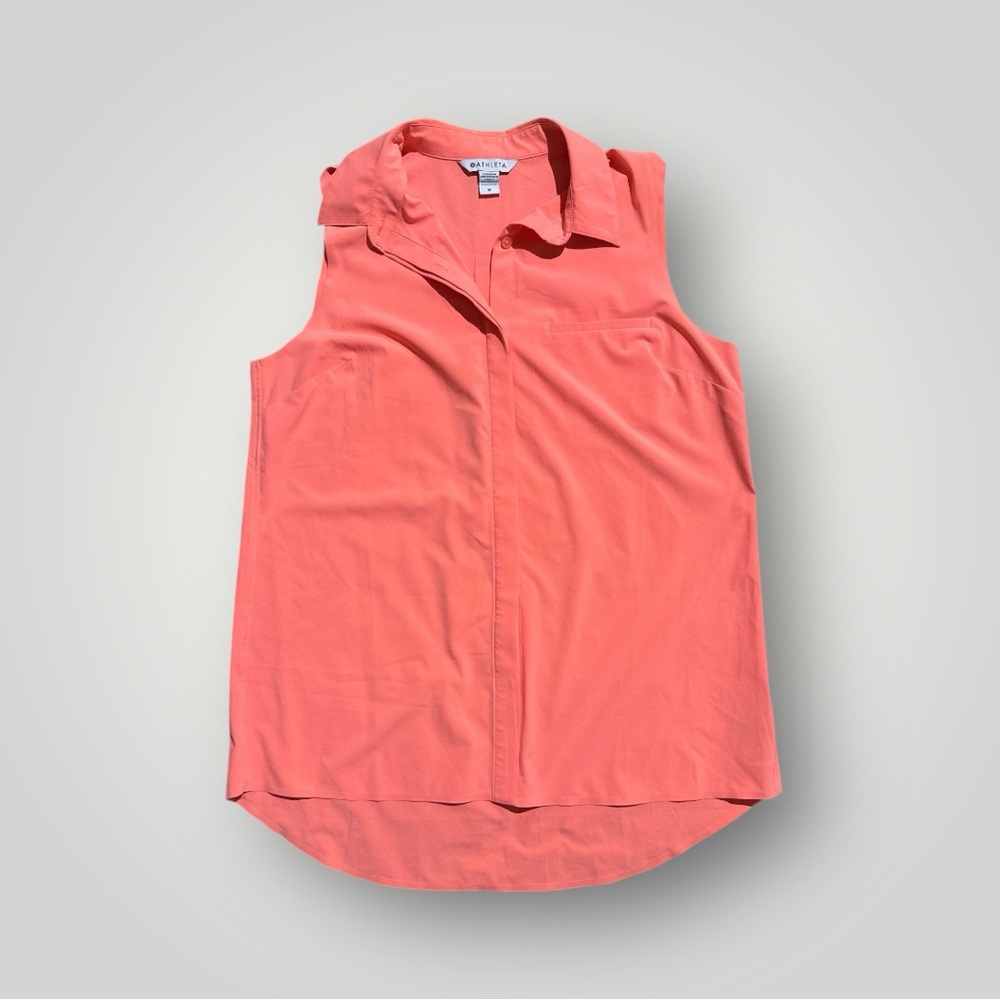 Athleta Urbanite II Tank Coral
Pink Medium Button Front